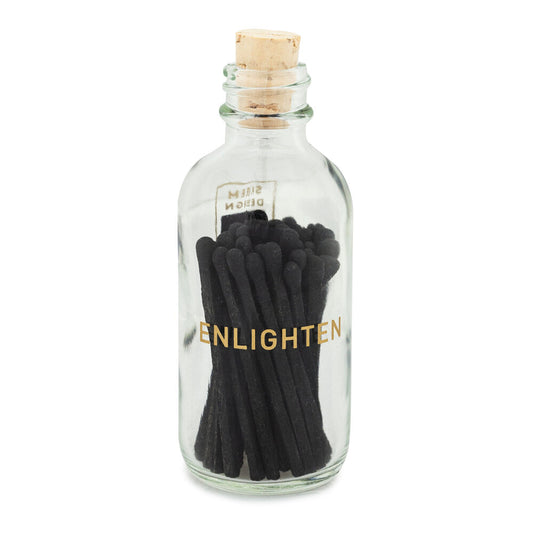 Enlighten Matches in Glass Bottle