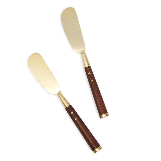 Acacia Wood Spreaders, Set of 2