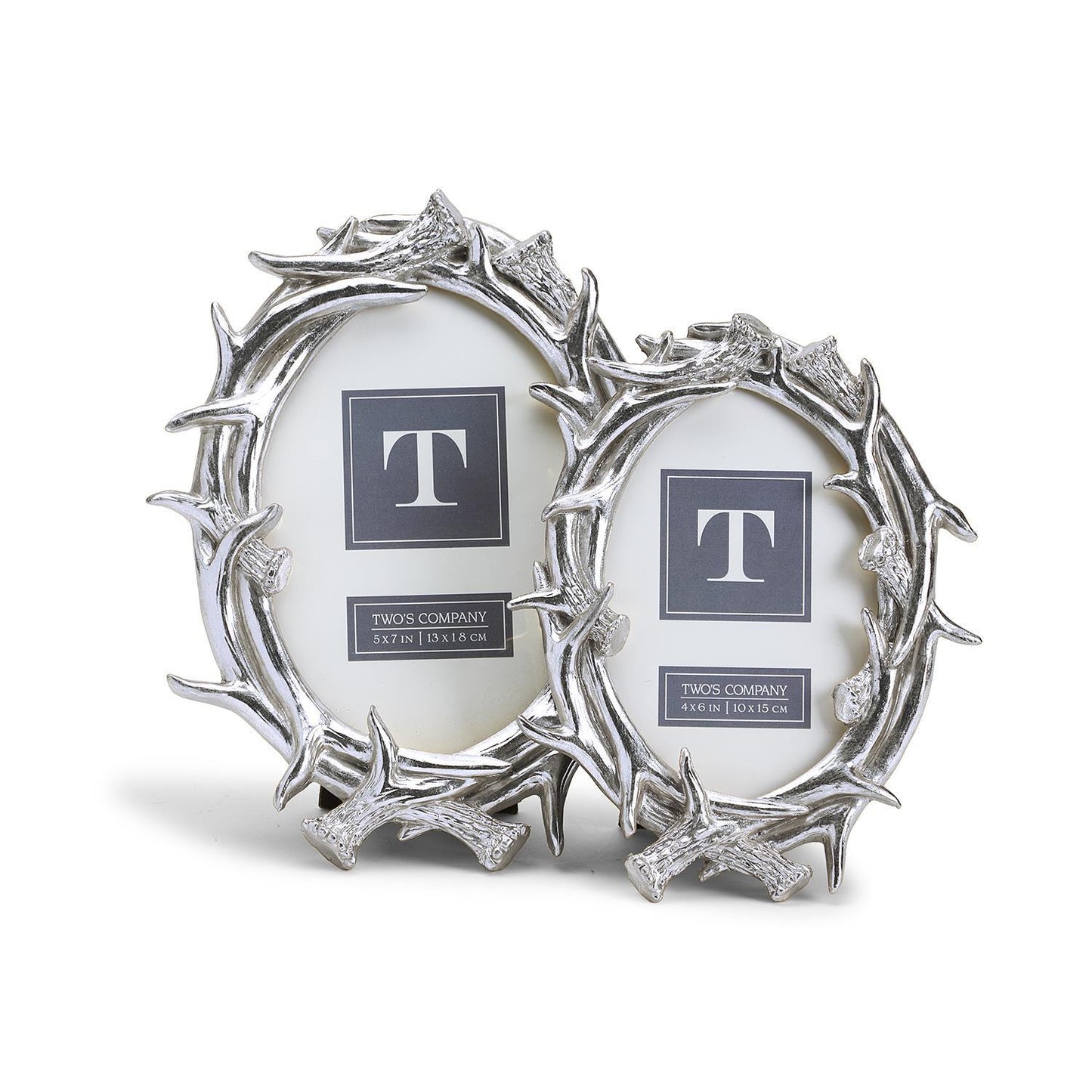 Silver Antlers Photo Frame