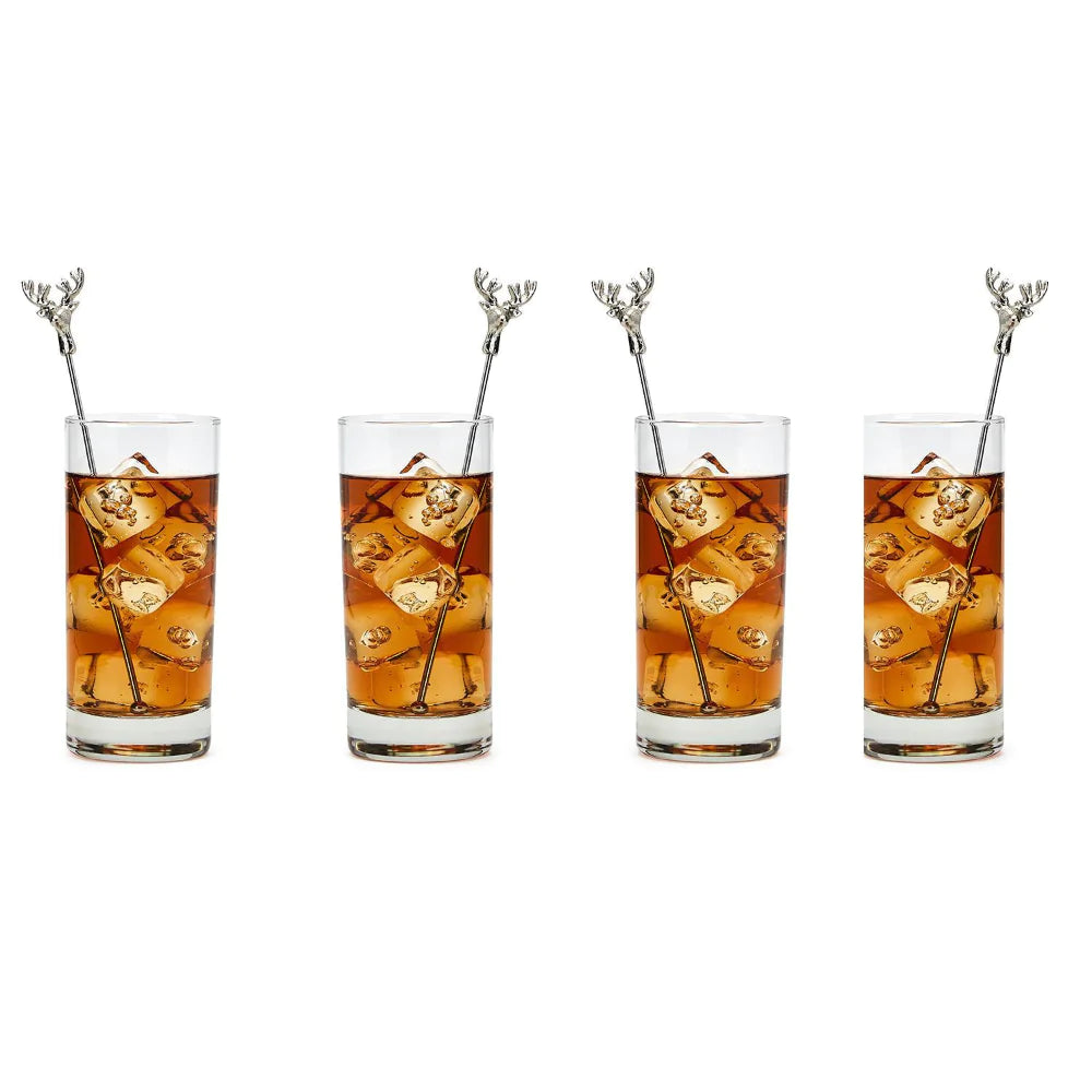 Set of 4 Antler Drink Stirrers