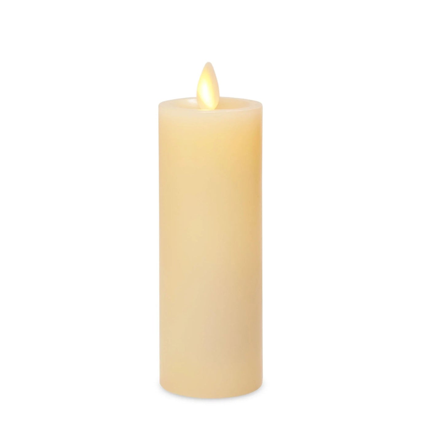 Luminara Premium Flickering Flameless Wax Slim Pillar Candles