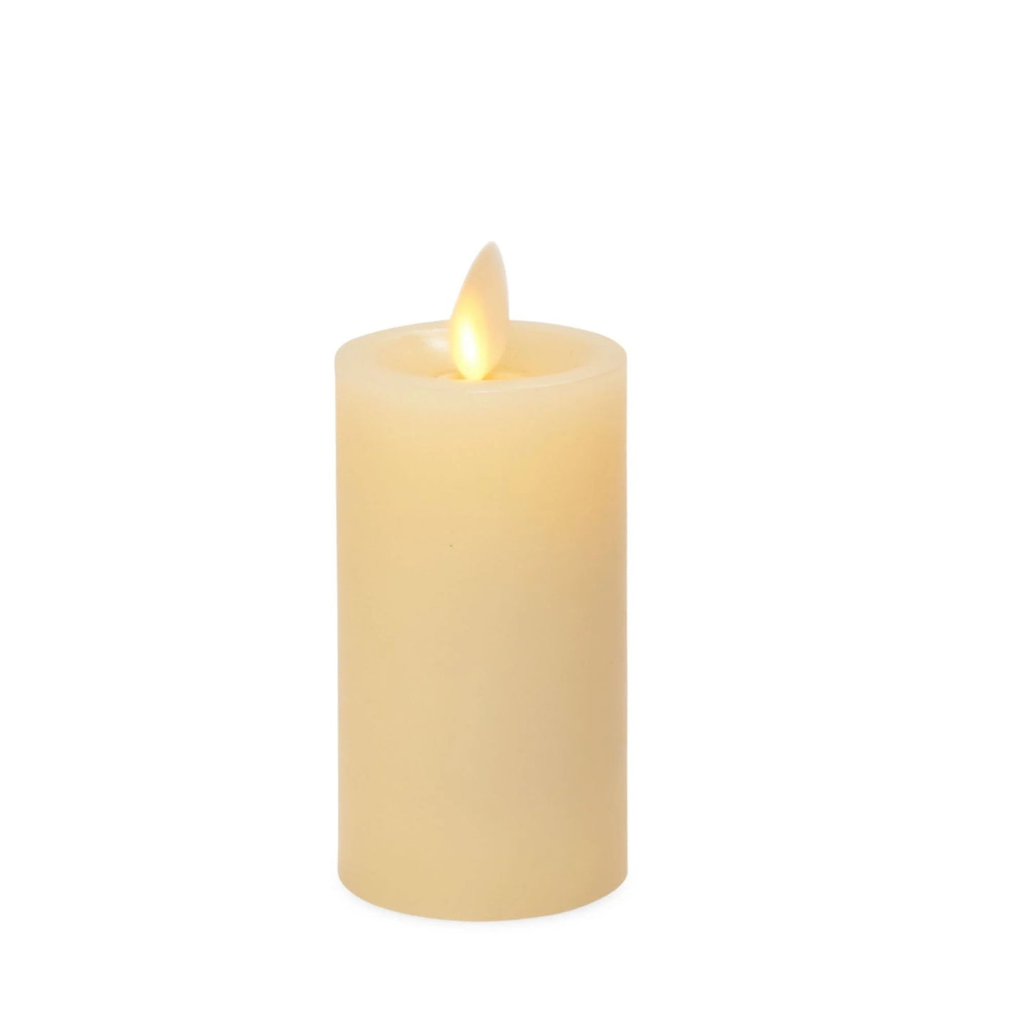 Luminara Premium Flickering Flameless Wax Slim Pillar Candles