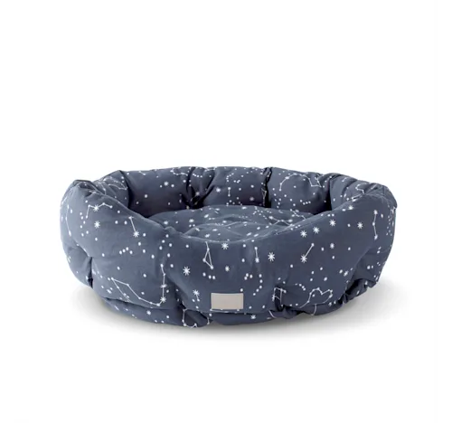 Round Pet Bed, 29" L X 24" W X 9" H, Celestial