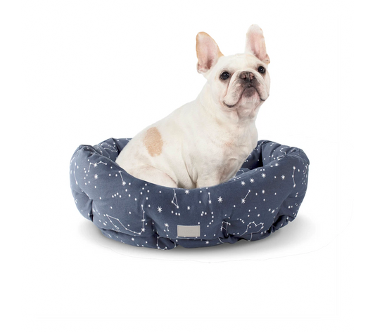 Round Pet Bed, 29" L X 24" W X 9" H, Celestial