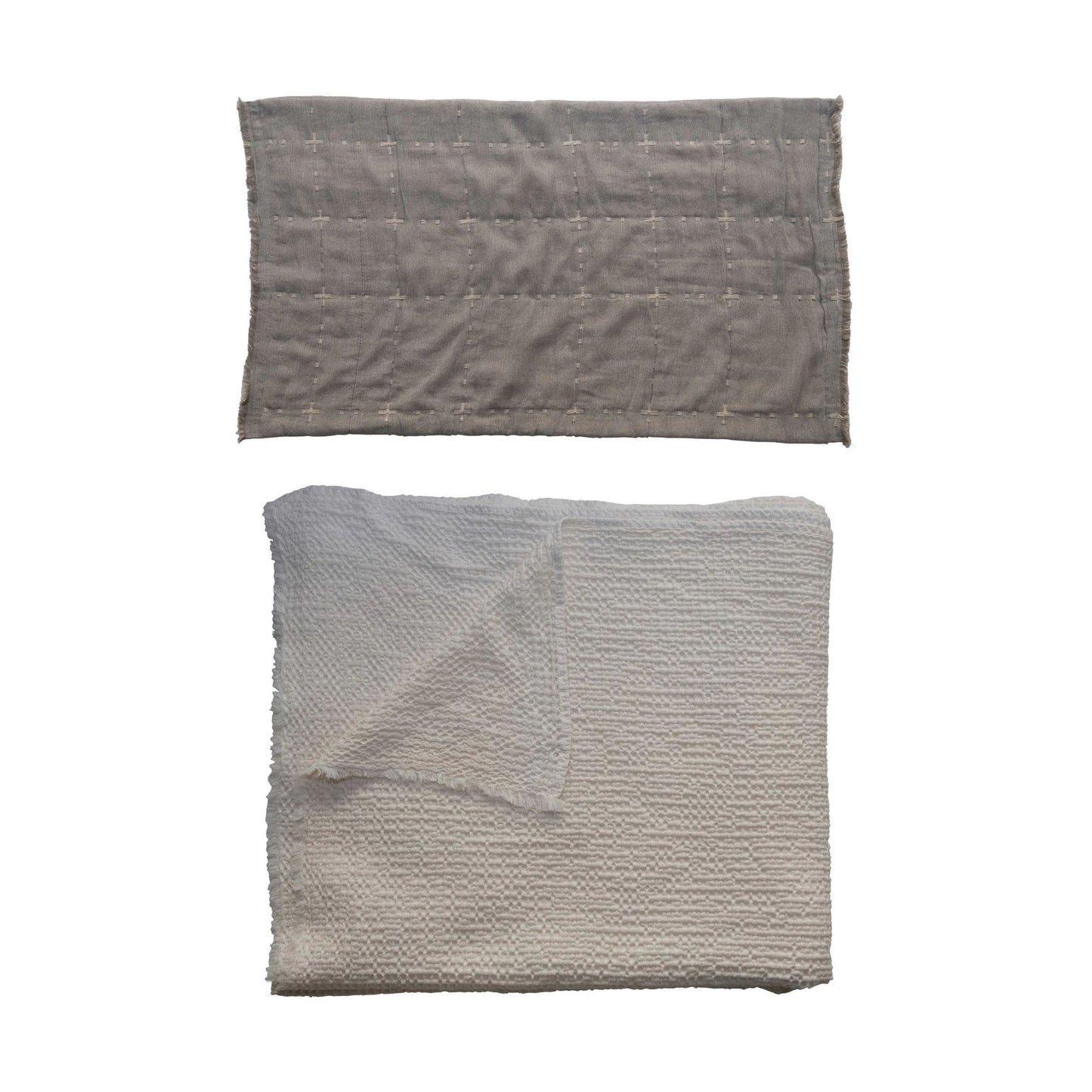 Queen Bed Cover with 2 Queen Shams, Set of 3