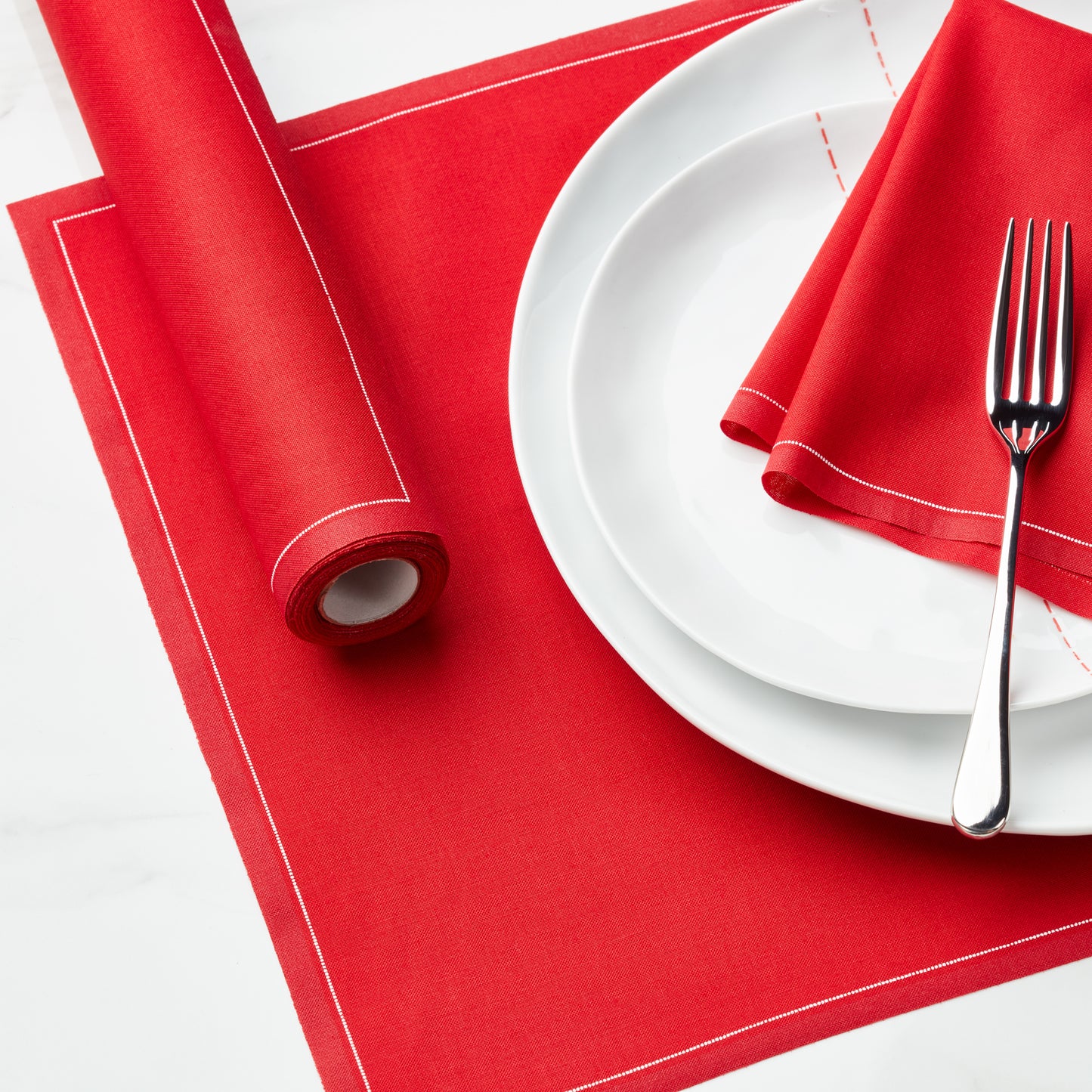 Lipstick Red Cotton Placemat, 12 Units per Roll, 19″ x 12.5″, Tear-A-Napkin® System